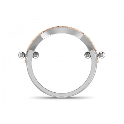 Rany diamond full finger ring in gold with movable parts