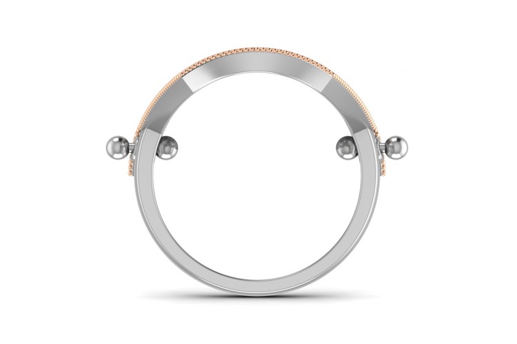 Rany diamond full finger ring in gold with movable parts
