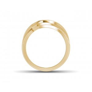 Edana Wide Diamond Band In 14k gold