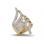 Edana Wide Diamond Band In 14k gold