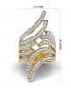 Edana Wide Diamond Band In 14k gold