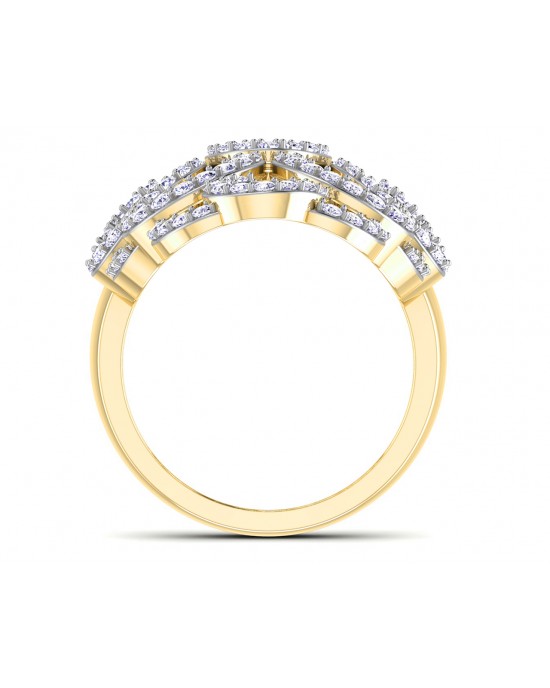 Unika Diamond Cocktail Ring in gold