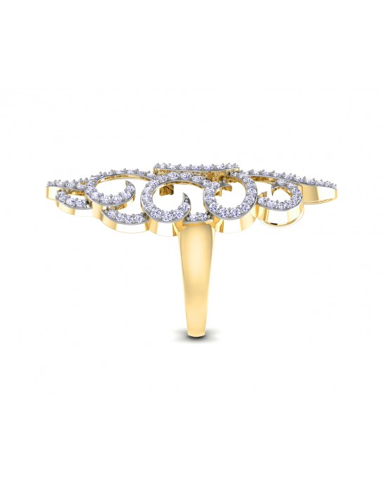 Unika Diamond Cocktail Ring in gold