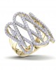 Vien Wide Diamond Band in 18k Gold