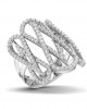 Vien Wide Diamond Band in 18k Gold