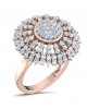 Hedi Conventional Diamond Cocktail ring in Gold