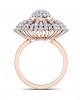 Hedi Conventional Diamond Cocktail ring in Gold