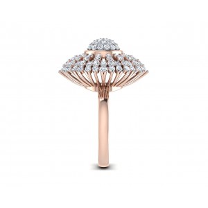 Hedi Conventional Diamond Cocktail ring in Gold