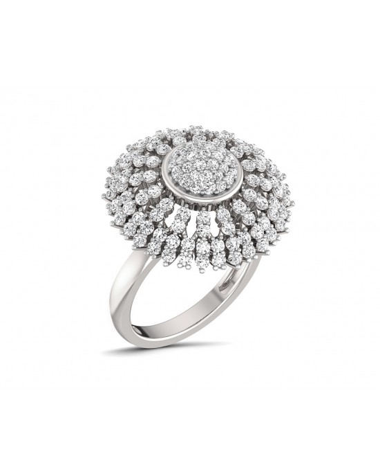 Hedi Conventional Diamond Cocktail ring in Gold