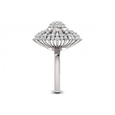 Hedi Conventional Diamond Cocktail ring in Gold