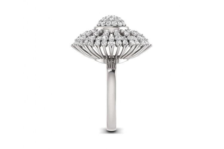 Hedi Conventional Diamond Cocktail ring in Gold