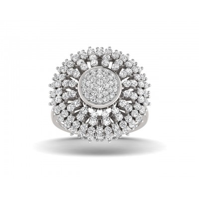 Hedi Conventional Diamond Cocktail ring in Gold