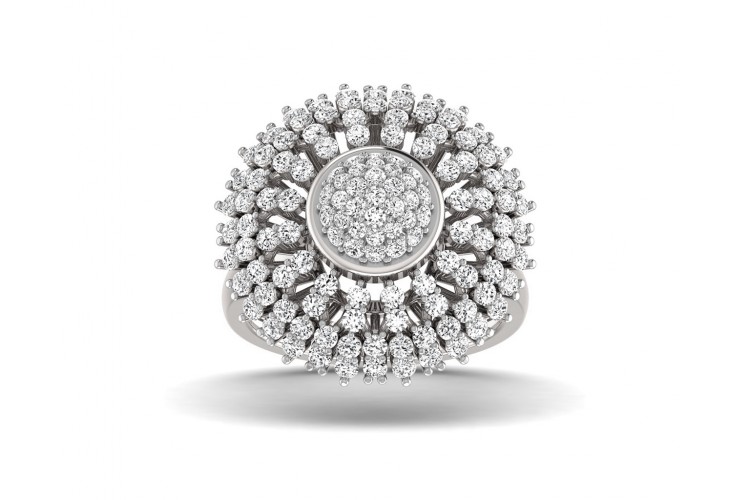 Hedi Conventional Diamond Cocktail ring in Gold