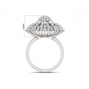 Hedi Conventional Diamond Cocktail ring in Gold