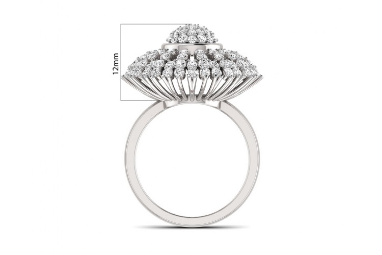 Hedi Conventional Diamond Cocktail ring in Gold