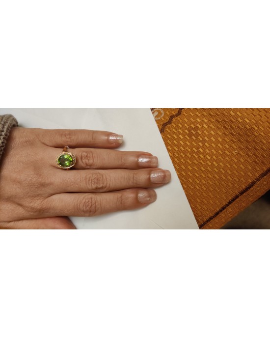 Peridot Ring in Gold