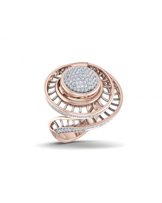 Lora designer diamond ring in gold