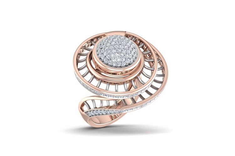 Lora designer diamond ring in gold