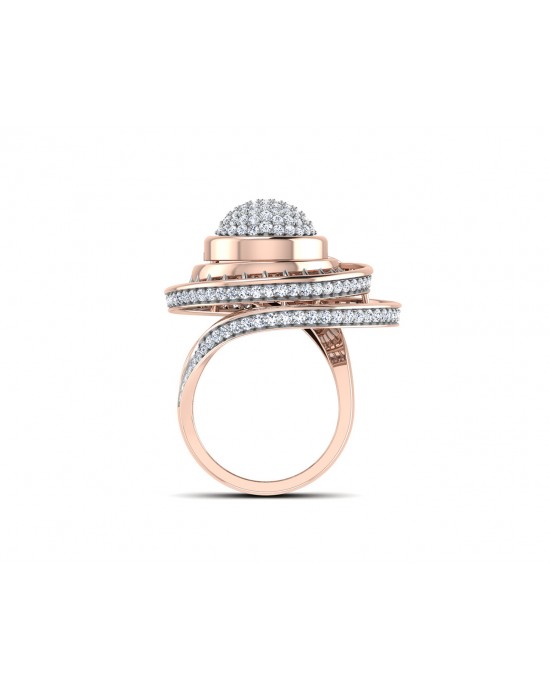 Lora designer diamond ring in gold