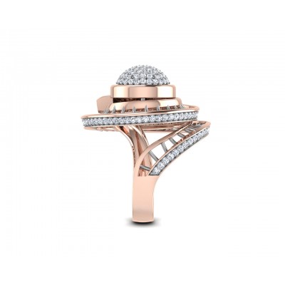 Lora designer diamond ring in gold