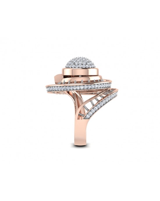 Lora designer diamond ring in gold