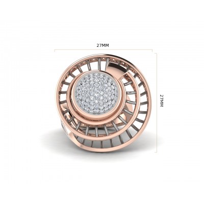 Lora designer diamond ring in gold