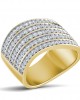 Veola Wide diamond Band in 18k gold