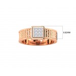 Matt Diamond Engagement Ring for Men