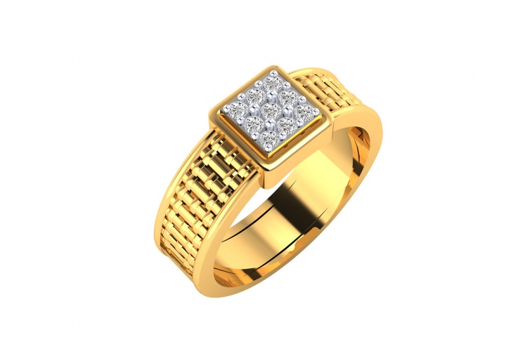 Matt Diamond Engagement Ring for Men