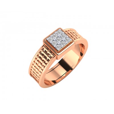 Matt Diamond Engagement Ring for Men