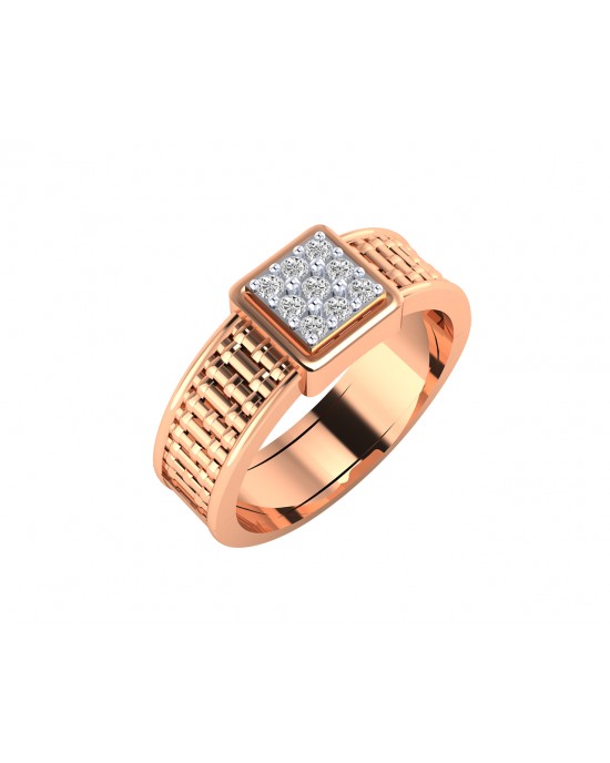 Blessed Flora Men Gold Ring