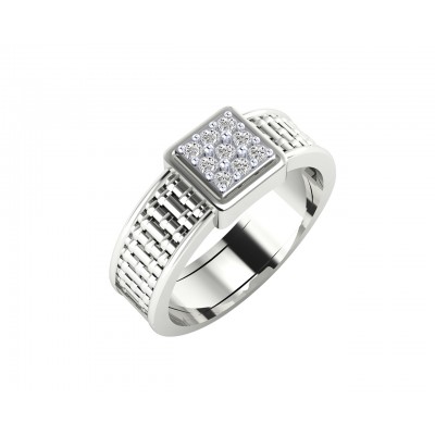Matt Diamond Engagement Ring for Men