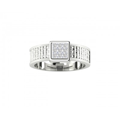 Matt Diamond Engagement Ring for Men