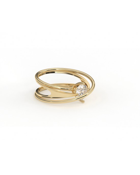 Sansa Diamond Ring in 14k Gold