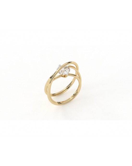 Sansa Diamond Ring in 14k Gold