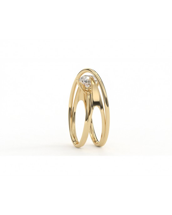 Sansa Diamond Ring in 14k Gold