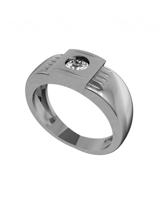 Pretty 0.2 Carat Single Solitaire Adjustable Band Ring