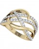 Captivating wide diamond Band