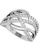 Captivating wide diamond Band