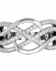 Captivating wide diamond Band