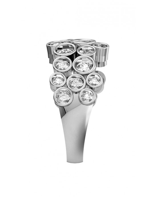 Abstract Designer Diamond Ring