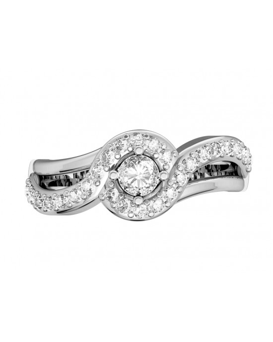 Alluring Diamond solitaire engagement ring