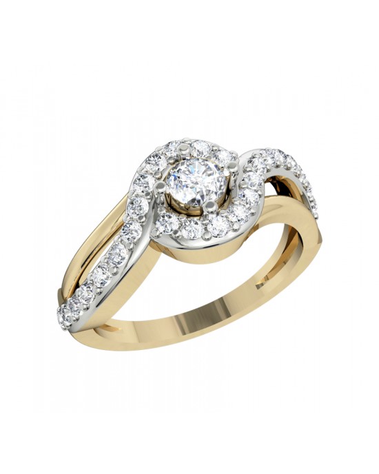 Alluring Diamond solitaire engagement ring