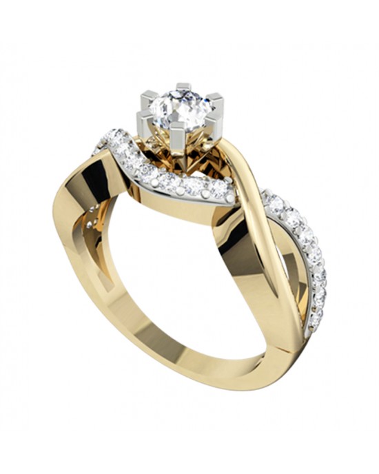 Alluring Solitaire diamond Engagement Ring