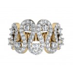 Alluring wide diamond band