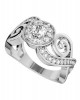 Charming diamond engagement ring