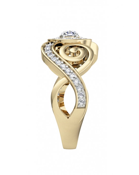 Charming diamond engagement ring