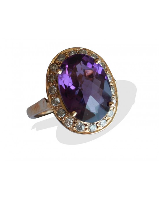 Amethyst Gold Ring