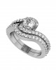 Delicate Bridal Diamond Ring Set