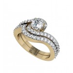 Delicate Bridal Diamond Ring Set